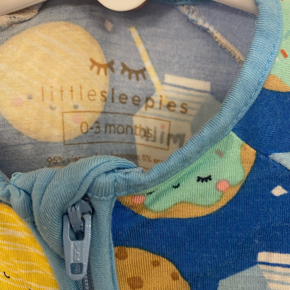 Little Sleepies Blue Sleep Sacks Pajamas